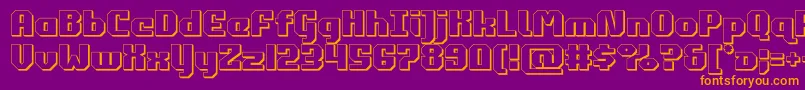 En savoir plus sur la police commonwealth3d Police commonwealth3d – polices orange sur fond violet