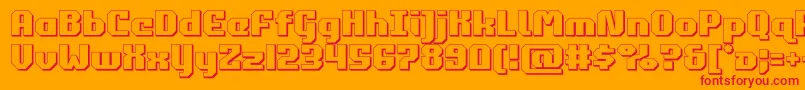 More about commonwealth3d Font commonwealth3d Font – Red Fonts on Orange Background