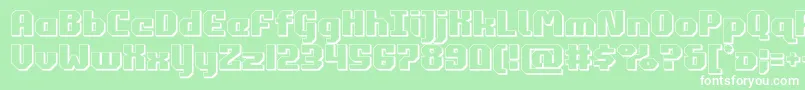commonwealth3d Font – White Fonts on Green Background