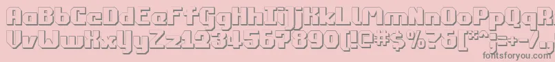commonwealth3d Font – Gray Fonts on Pink Background