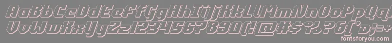 commonwealth3dital Font – Pink Fonts on Gray Background