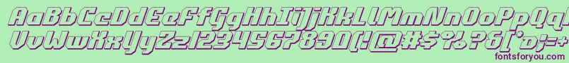 commonwealth3dital Font – Purple Fonts on Green Background