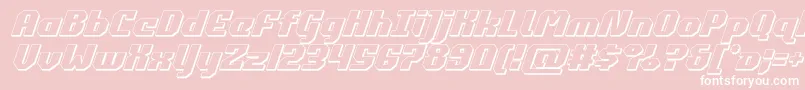 commonwealth3dital Font – White Fonts on Pink Background