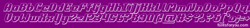 commonwealth3dital Font – White Fonts on Purple Background