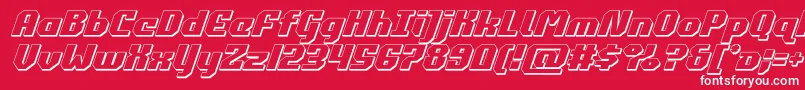 commonwealth3dital Font – White Fonts on Red Background
