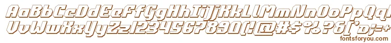 Шрифт commonwealth3dital – коричневые шрифты на белом фоне