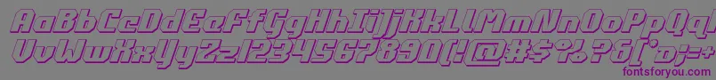 commonwealth3dital Font – Purple Fonts on Gray Background