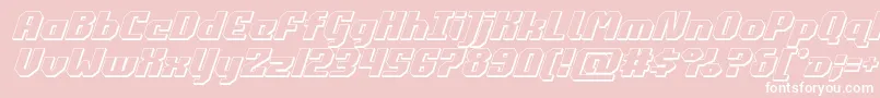 commonwealth3dital Font – White Fonts on Pink Background