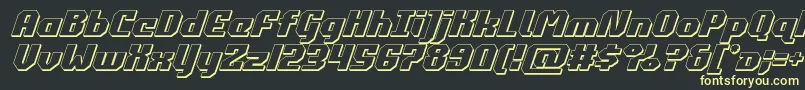 Шрифт commonwealth3dital – жёлтые шрифты на чёрном фоне