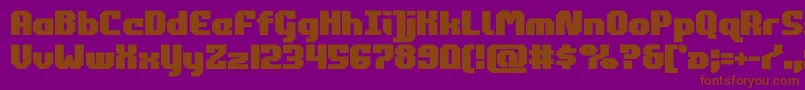 commonwealthbold Font – Brown Fonts on Purple Background