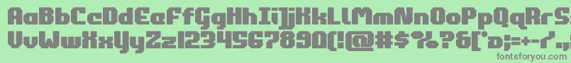 フォントcommonwealthbold – 緑の背景に灰色の文字