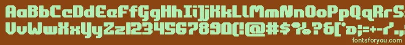 commonwealthbold Font – Green Fonts on Brown Background