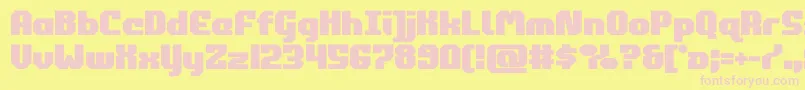 commonwealthbold Font – Pink Fonts on Yellow Background