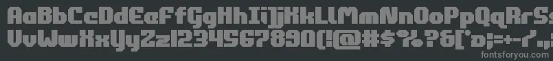 フォントcommonwealthbold – 黒い背景に灰色の文字