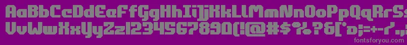 フォントcommonwealthbold – 紫の背景に灰色の文字