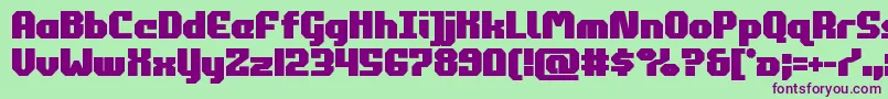 commonwealthbold Font – Purple Fonts on Green Background