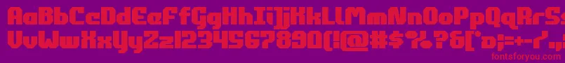 commonwealthbold Font – Red Fonts on Purple Background