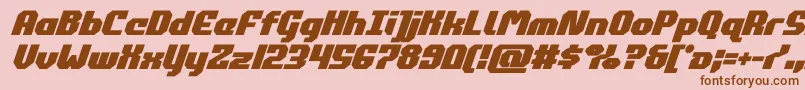 Шрифт commonwealthboldital – коричневые шрифты на розовом фоне