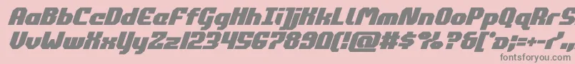 commonwealthboldital Font – Gray Fonts on Pink Background