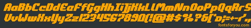 commonwealthboldital Font – Orange Fonts on Black Background