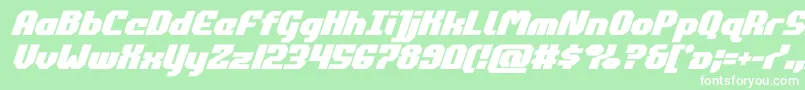 commonwealthboldital Font – White Fonts on Green Background