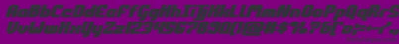 commonwealthboldital Font – Black Fonts on Purple Background