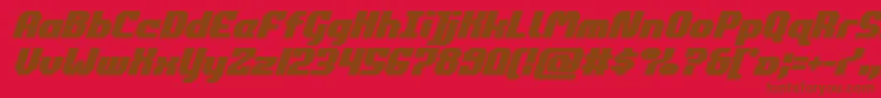 commonwealthboldital Font – Brown Fonts on Red Background