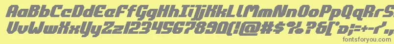 commonwealthboldital Font – Gray Fonts on Yellow Background