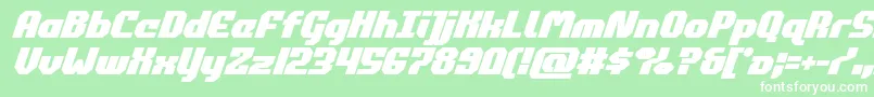 commonwealthboldital Font – White Fonts on Green Background