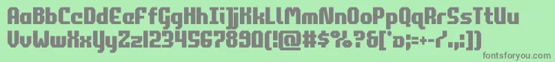 commonwealthcond Font – Gray Fonts on Green Background
