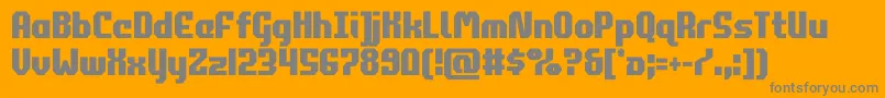 commonwealthcond Font – Gray Fonts on Orange Background