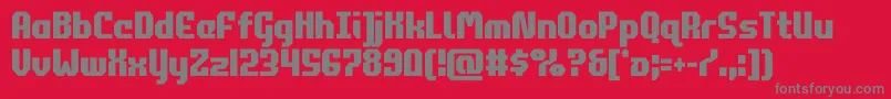 commonwealthcond Font – Gray Fonts on Red Background