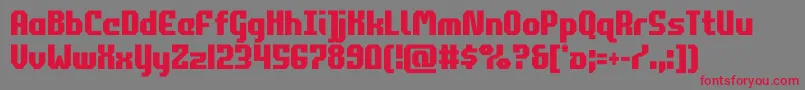 commonwealthcond Font – Red Fonts on Gray Background