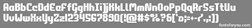 フォントcommonwealthcond – 灰色の背景に白い文字