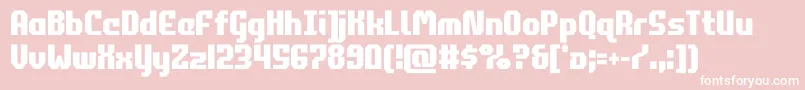 commonwealthcond Font – White Fonts on Pink Background
