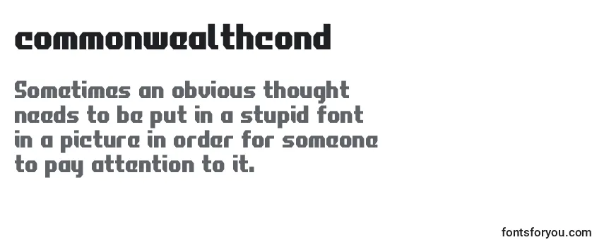 Review of the Commonwealthcond Font