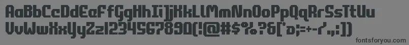 フォントcommonwealthcond – 黒い文字の灰色の背景
