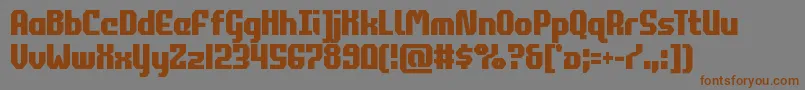 commonwealthcond Font – Brown Fonts on Gray Background