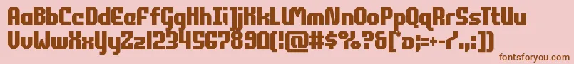 commonwealthcond Font – Brown Fonts on Pink Background