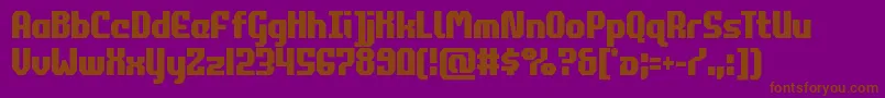 commonwealthcond Font – Brown Fonts on Purple Background