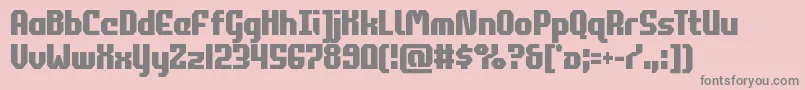 commonwealthcond Font – Gray Fonts on Pink Background