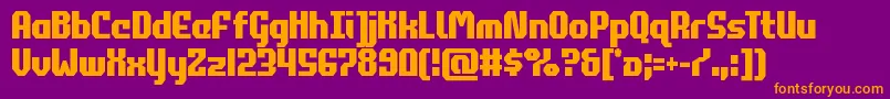 commonwealthcond Font – Orange Fonts on Purple Background