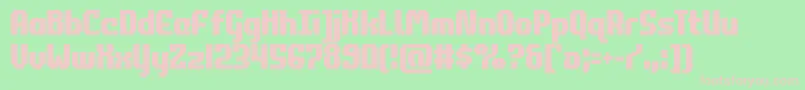 commonwealthcond Font – Pink Fonts on Green Background