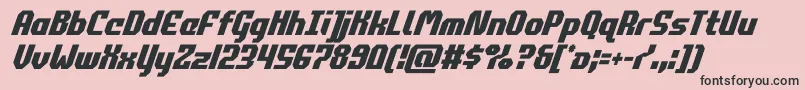 フォントcommonwealthcondital – ピンクの背景に黒い文字