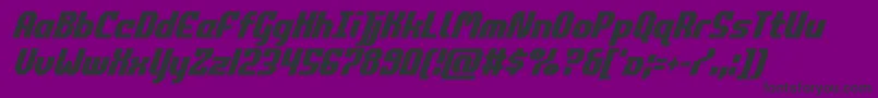 Fonte commonwealthcondital – fontes pretas em um fundo violeta