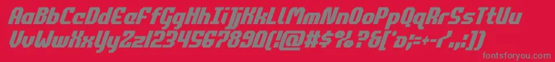 commonwealthcondital Font – Gray Fonts on Red Background