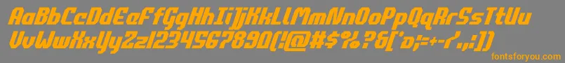 commonwealthcondital Font – Orange Fonts on Gray Background