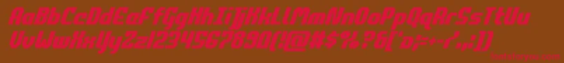 commonwealthcondital Font – Red Fonts on Brown Background
