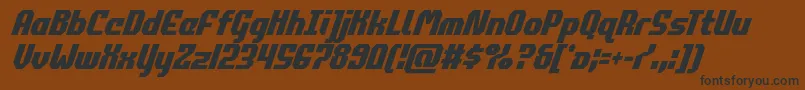 commonwealthcondital Font – Black Fonts on Brown Background