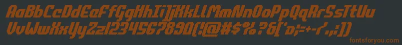commonwealthcondital Font – Brown Fonts on Black Background